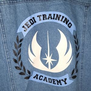 Star Wars Blue Denim Jacket with Gray Sleeves